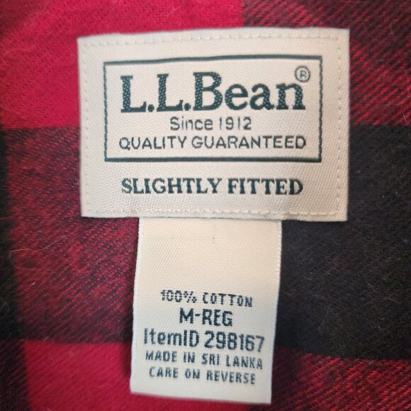 L.L. Bean Flannel Shirt, Size M, EUC - Picture 3 of 4